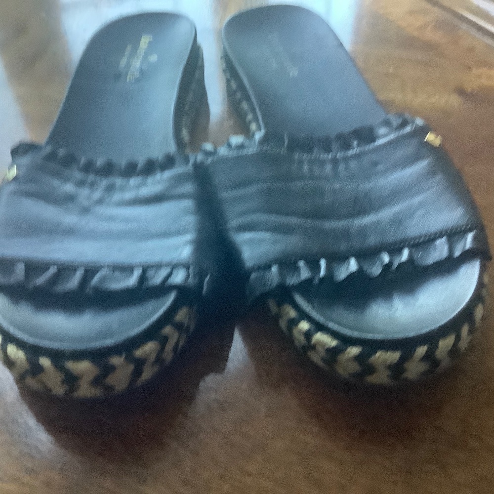Kate Spade Black Sandals Size 8
